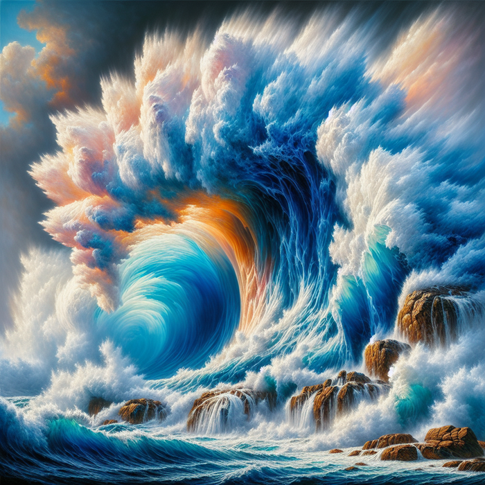 Ocean Wave Symphony Painting By Diamonds Kit