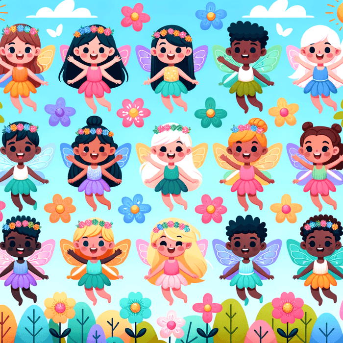 Charming Little Fairies Paint By Diamonds Art