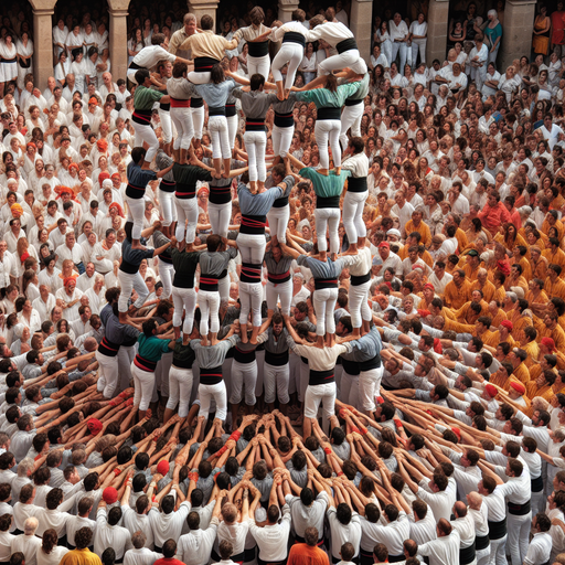 Tarragona Human Towers Festival DIY Paint By Diamonds