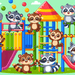 Joyful Jungle Gym Painting By Diamonds Kit