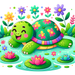 Sweet Turtle Paint By Color