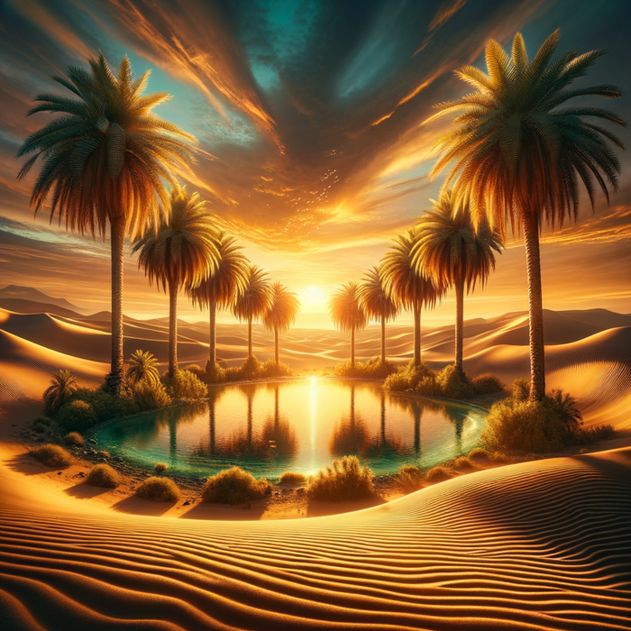 Dreamy Desert Oasis 5D DIY Paint By Diamond Kit