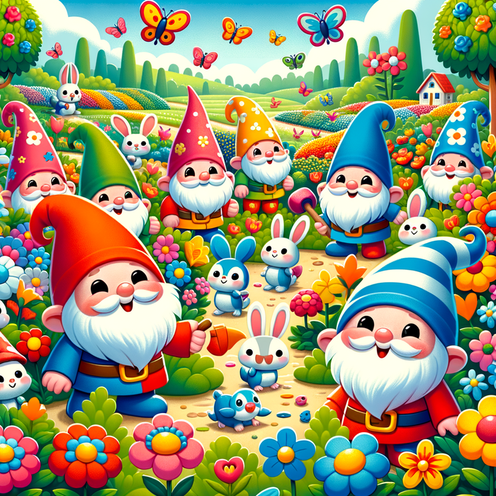 Garden Gnomes Adventure Paint By Diamonds Kits