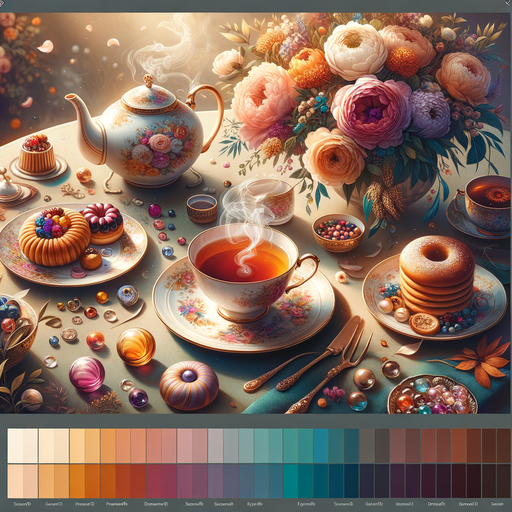 Charming Tea Time Paint By Diamonds