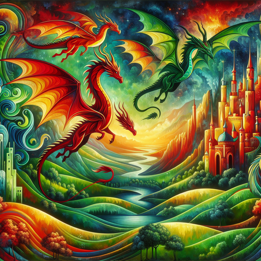 Mystical Dragonland Painting By Diamonds Kit