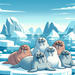Wacky Walruses Paint By Diamonds Kits