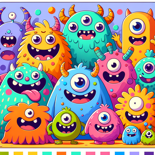 Cuddly Monsters DIY Paint By Diamonds