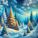 Christmas Wonderland Scene Paint By Diamonds Kits