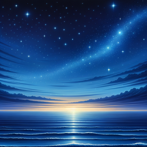 Starry Nightfall Horizon Painting Diamond Kit