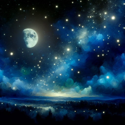 Celestial Night Serenade Painting Diamond Kit