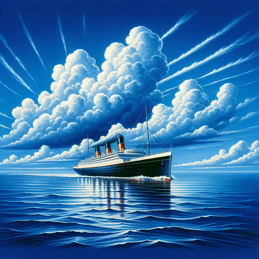 Vintage Ocean Liner Voyage Paint By Diamond