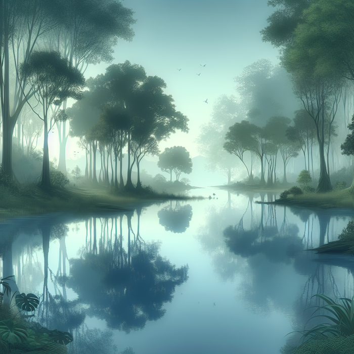 Serene Forest Reflection Diamonded Painting Kits