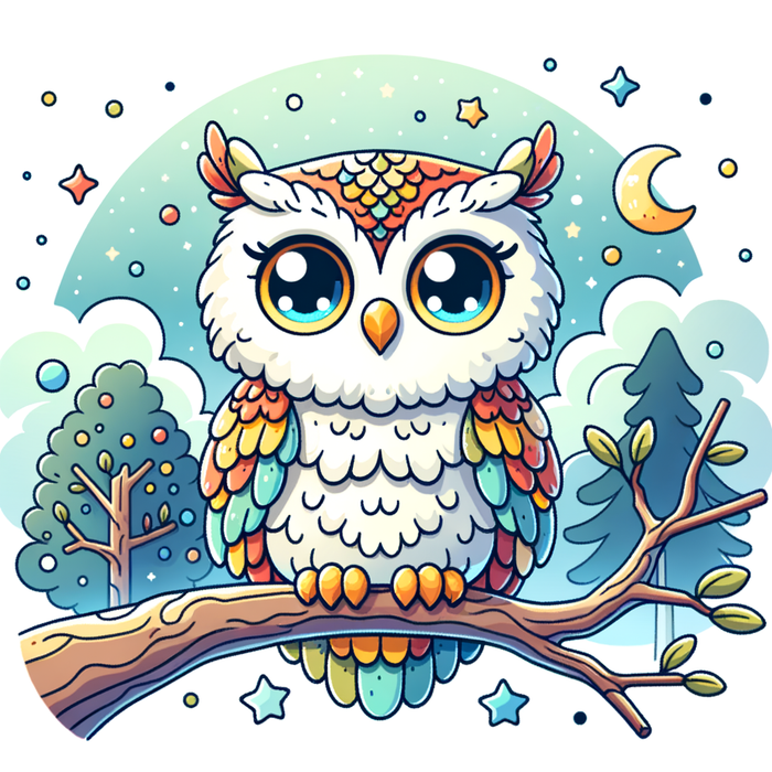 Whimsical Owl Paint By Diamond