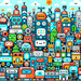Creative Robot City Paint By Diamonds Art