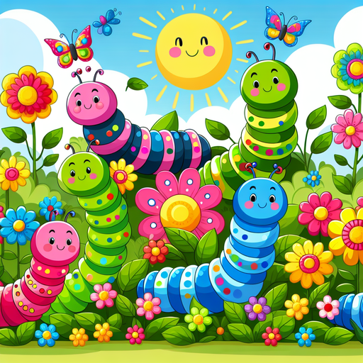 Curious Caterpillars Paint By Color