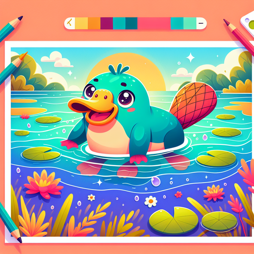 Puzzled Platypus Paint By Diamonds