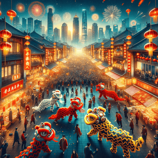 Spring Festival - Hong Kong Painting By Diamonds Kit