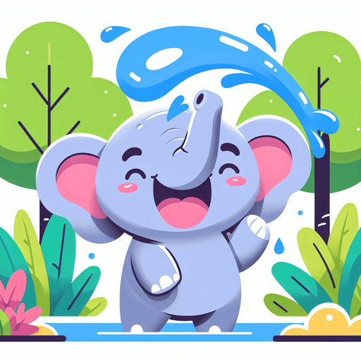 Playful Little Elephant Painting By Diamonds Kit