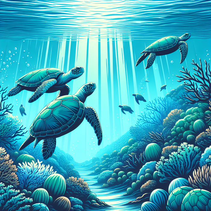 Turtle Ocean Adventure Paint By Diamonds Kits