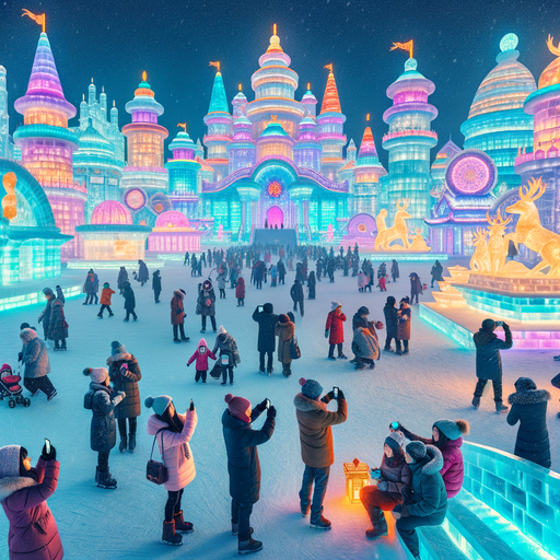 Harbin International Ice And Snow Festival - China Paint By Color