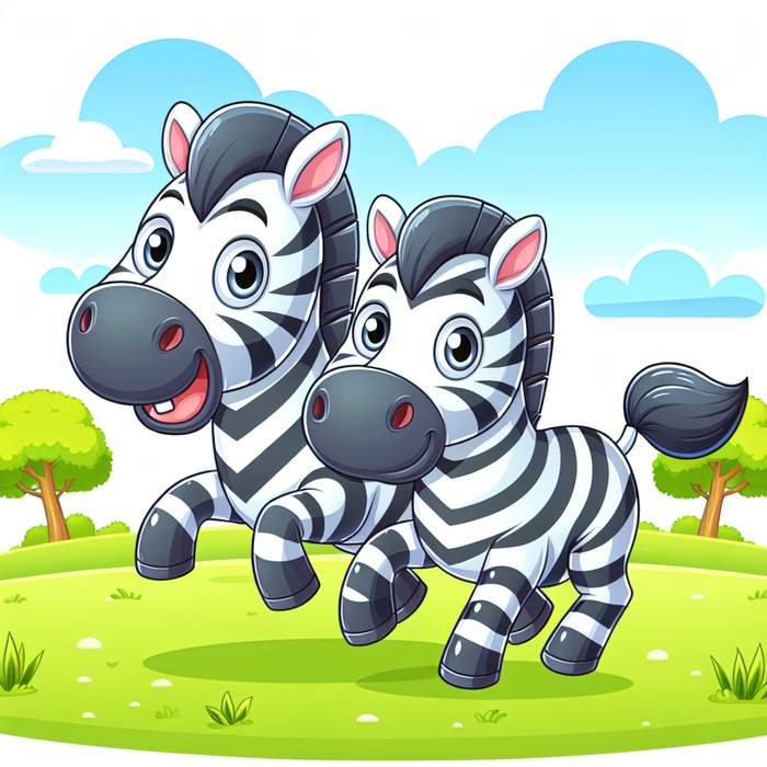 Zany Zebras Painting Diamond Kit