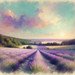 Serene Lavender Landscape Painting By Diamonds Kit