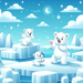 Cuddly Polar Bears Paint By Color