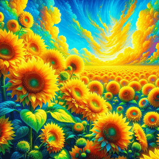 Golden Sunflower Bliss Paint By Diamonds Kits