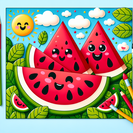 Wondrous Watermelons Paint By Diamonds Kits