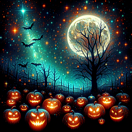 Spooky Halloween Night Diamonded Painting Kits