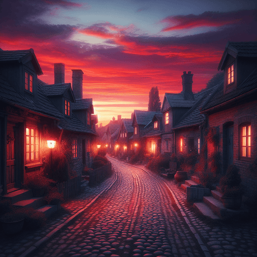 Mystical Street Scene Paint By Diamond