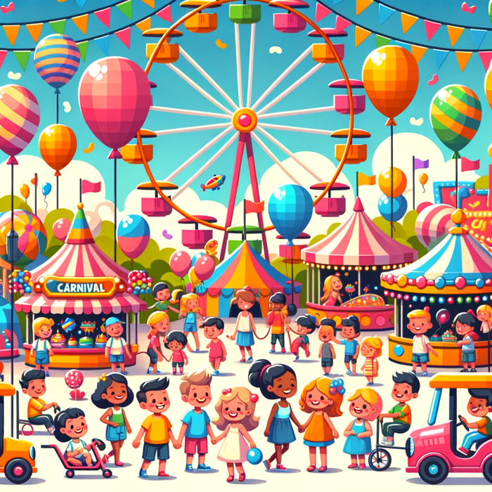 Sunny Summer Carnival Paint By Diamonds Art