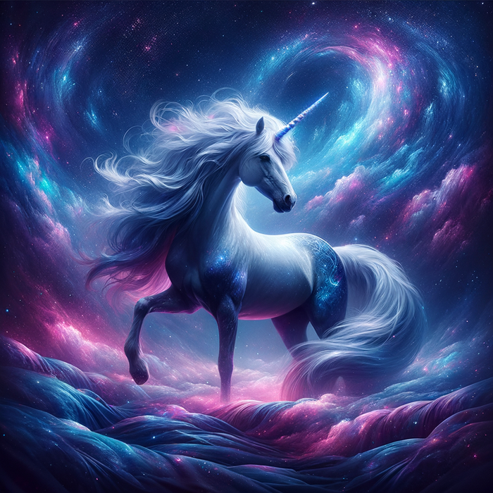 Galaxy Unicorn 5D DIY Paint By Diamond Kit