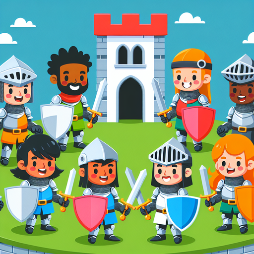 Knights Of The Round Playground Paint By Diamonds Art
