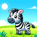 Playful Zebra Parade Paint By Diamonds Art