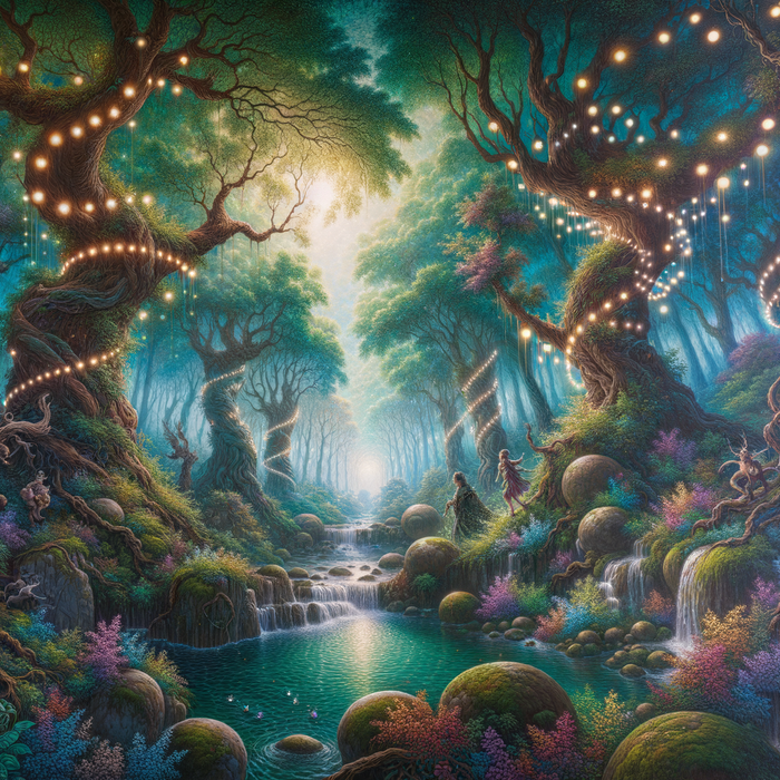 Enchanted Forest Mural 5D DIY Paint By Diamond Kit