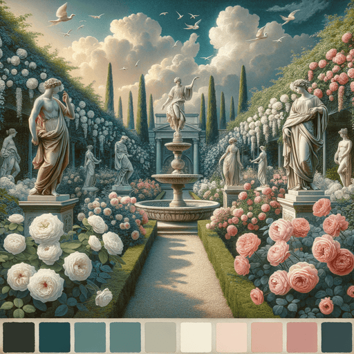 Renaissance Garden Stroll Paint By Color