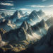 Silent Mountain Ridge Painting Diamond Kit