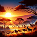 Safari Sunrise DIY Paint By Diamonds