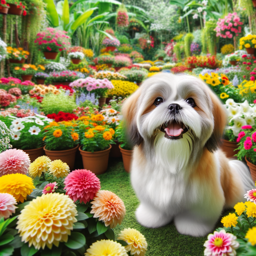 Dazzling Shih Tzu Delight Painting Diamond Kit