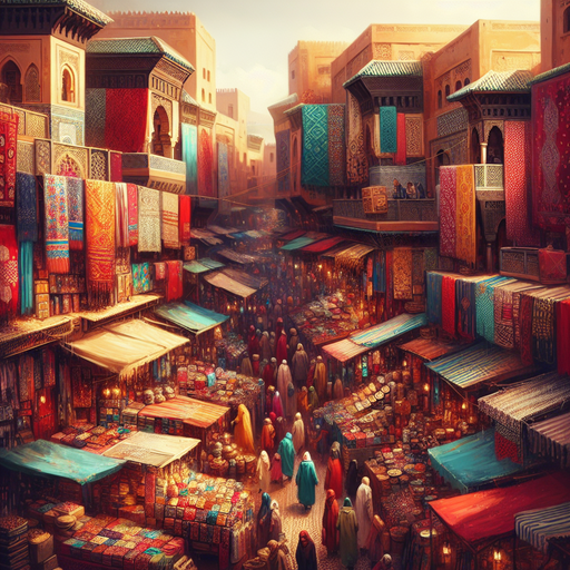 Colorful Moroccan Bazaar Painting Diamond Kit