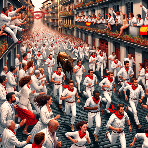 San Fermin - Pamplona Painting Diamond Kit