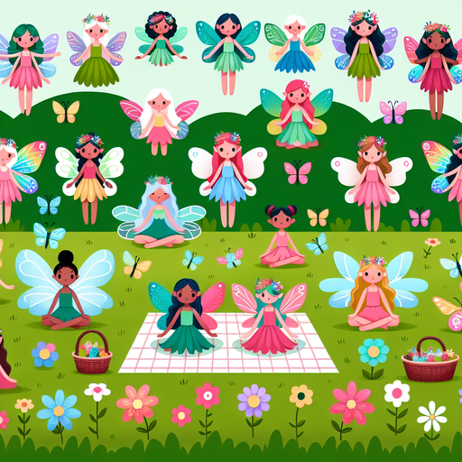 Fairy Garden Picnic Diamonded Painting Kits