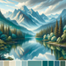 Tranquil Mountain Lake Paint By Diamonds Kits