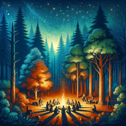 Starlit Night Campfire Paint By Diamond