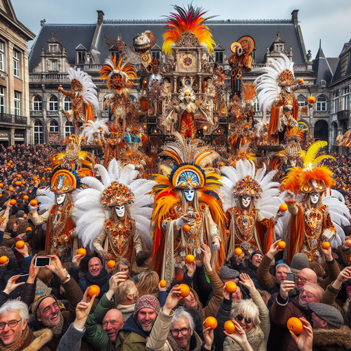 The Carnival Of Binche - Belgium Painting Diamond Kit