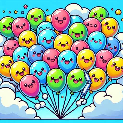 Bouncing Balloon Adventure Painting By Diamonds Kit