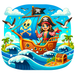 Adventurous Pirate Ship Paint By Diamonds Kits