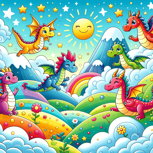 Delightful Dragon Adventures Painting By Diamonds Kit
