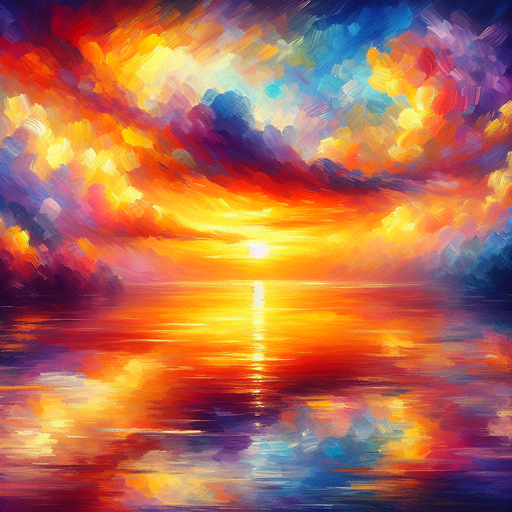 Golden Sunset Reflections Diamond Painting